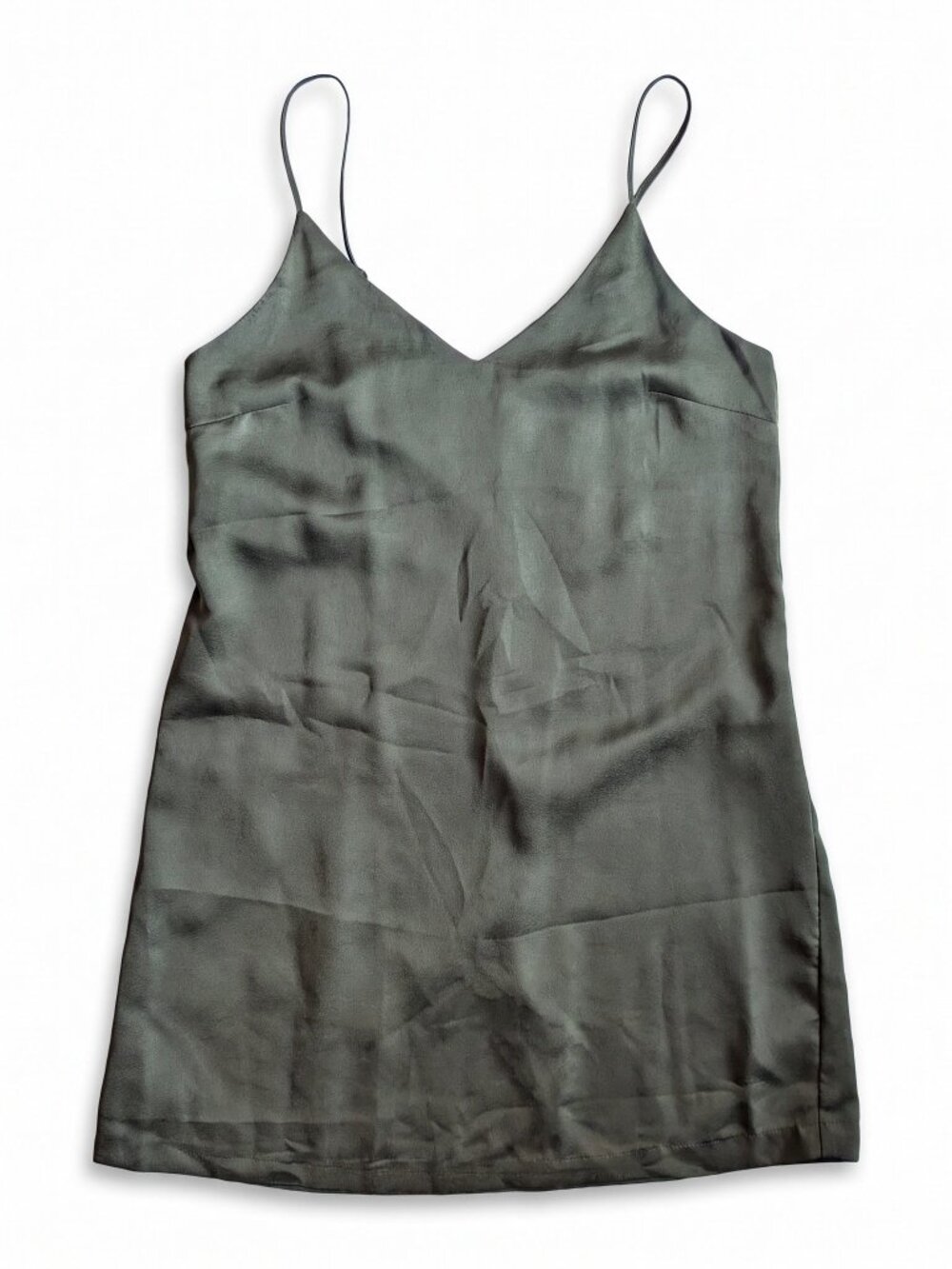 Dynamite Olive Green Slip Mini Dress - Size Small (S/P)